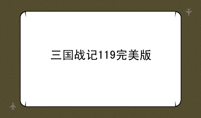 三国战记119完美版