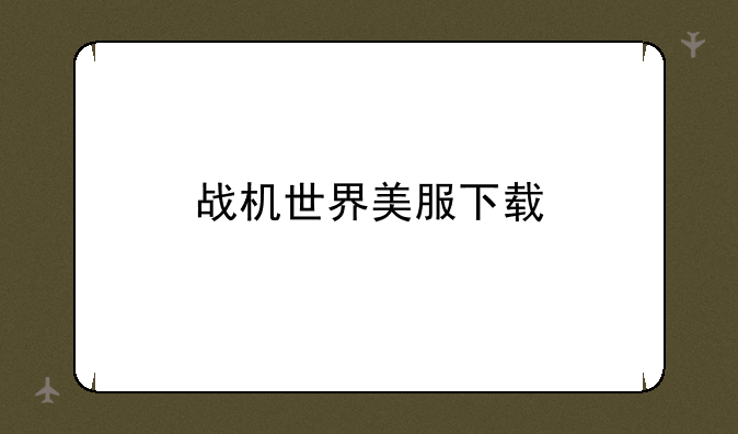 战机世界美服下载