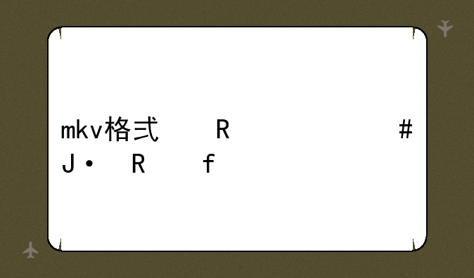 mkv格式用什么播放器