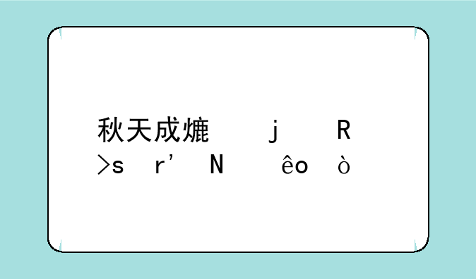 秋天成熟的蔬菜有哪些？